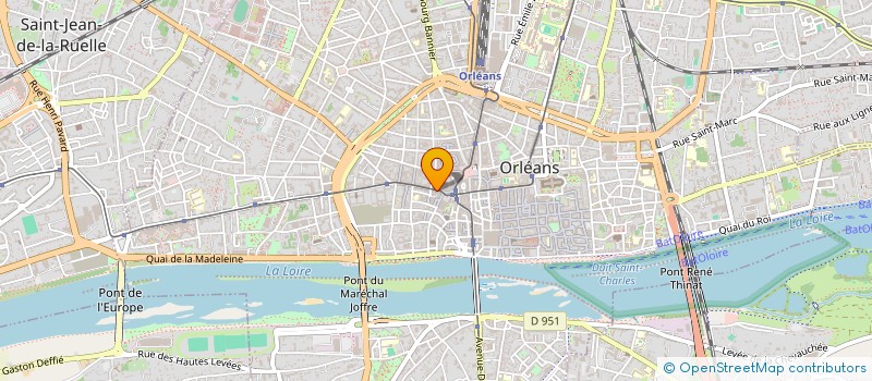 localisation de l'entreprise RADIO CARMES SA à ORLEANS