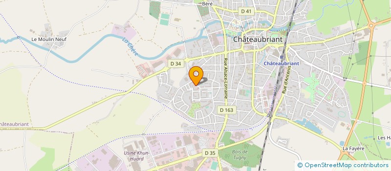 localisation de l'entreprise RADIO CASTEL FM  CHATEAUBRIANT