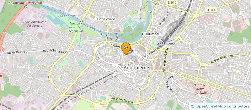 localisation de l'entreprise RADIO CHERIE FM à ANGOULEME
