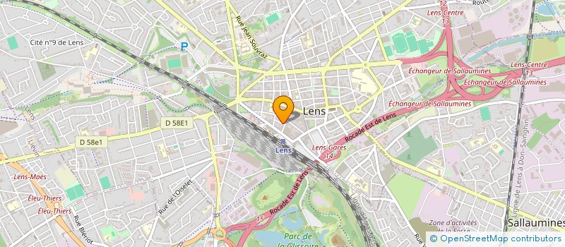 localisation de l'entreprise RADIO CITE  LENS