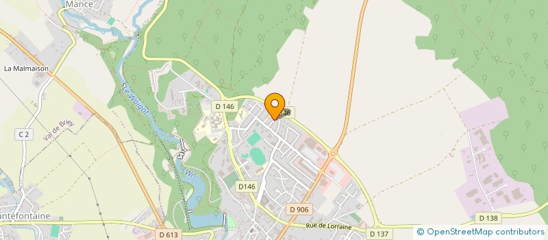 localisation de l'entreprise RADIO CLUB BRIEY  VAL DE BRIEY