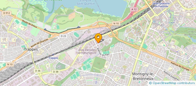 localisation de l'entreprise RADIO-CLUB DE SAINT QUENTIN EN YVELINES  MONTIGNY-LE-BRETONNEUX