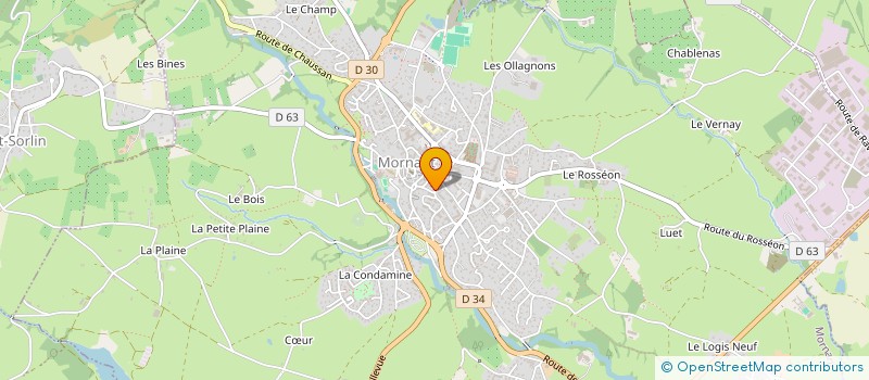 localisation de l'entreprise RADIO COCAGNE  MORNANT