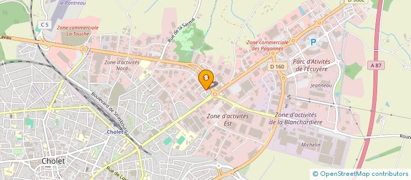 localisation de l'entreprise RADIO COMMANDE TOUT TERRAIN CHOLETAISE à CHOLET