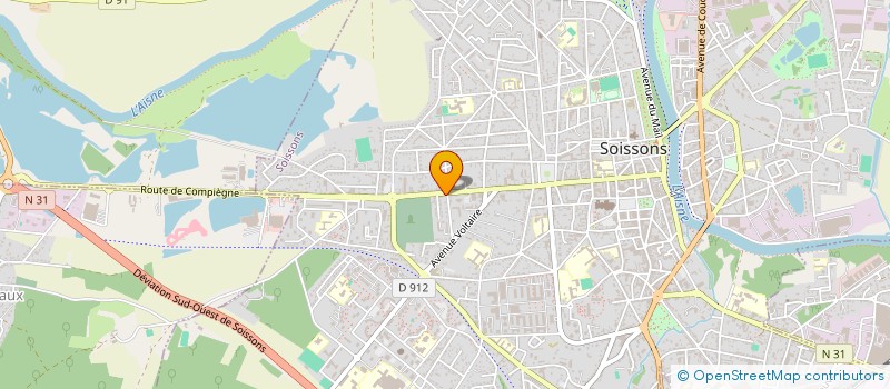 localisation de l'entreprise RADIO COMMANDE VOLTS à SOISSONS