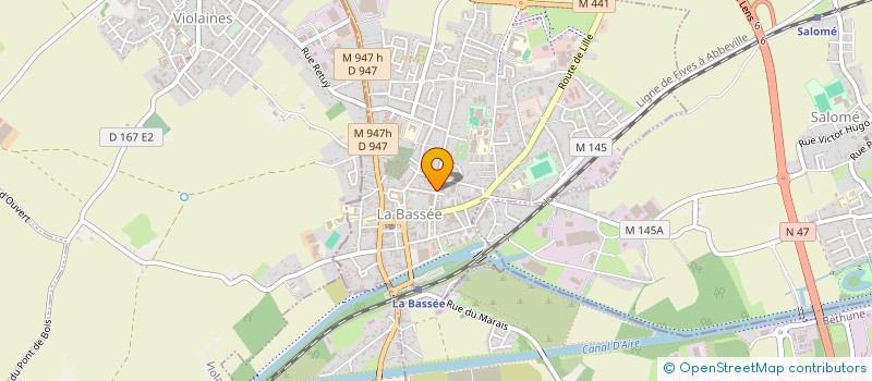 localisation de l'entreprise RADIO COMMUNICATION ET INFORMATIQUE (R.C.I.)  LA BASSEE