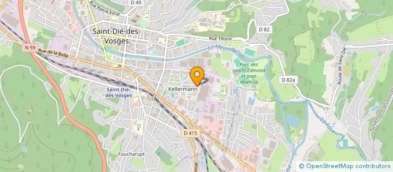 localisation de l'entreprise RADIO CONTACT VOSGES (RCV) à SAINT-DIE-DES-VOSGES