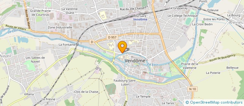 localisation de l'entreprise RADIO CONVENTIONNELLE VENDOME  VENDOME