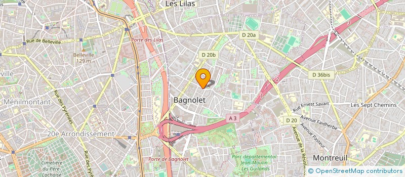 localisation de l'entreprise RADIO CORP  BAGNOLET