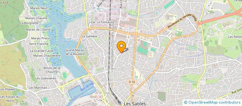 localisation de l'entreprise RADIO COTE DE LUMIERE à LES SABLES D'OLONNE