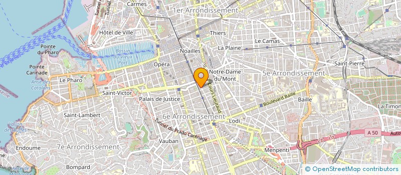 localisation de l'entreprise RADIO DISTRIBUTION ANSELME ET COMPAGNIE à MARSEILLE