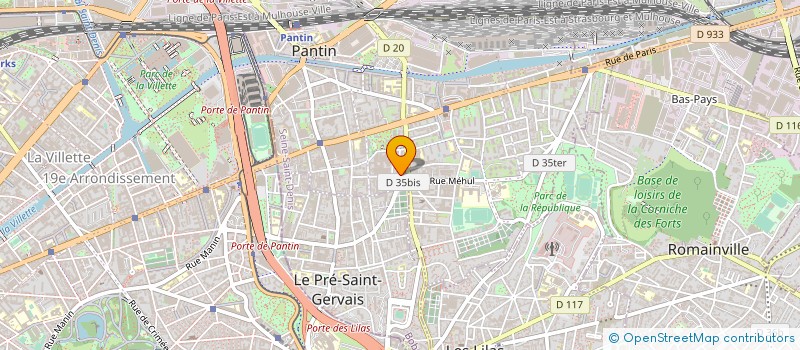 localisation de l'entreprise RADIO DX CLUB DE FRANCE à PANTIN