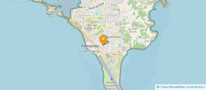 localisation de l'entreprise RADIO-DZIANI TELEVISION à PAMANDZI