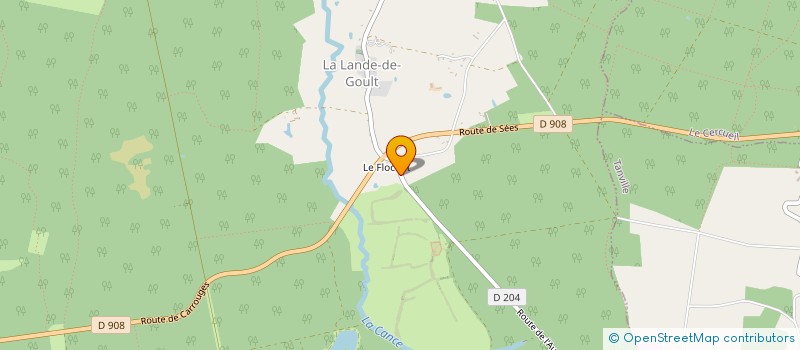 localisation de l'entreprise RADIO ECOUVES à LA LANDE-DE-GOULT