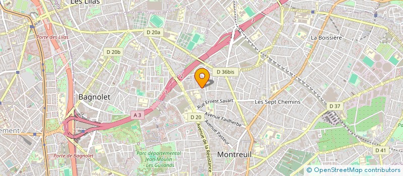 localisation de l'entreprise RADIO ELECTRO MECANIQUE à MONTREUIL