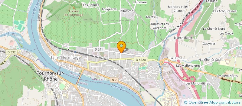 localisation de l'entreprise RADIO EVOLUSON  TAIN-L'HERMITAGE