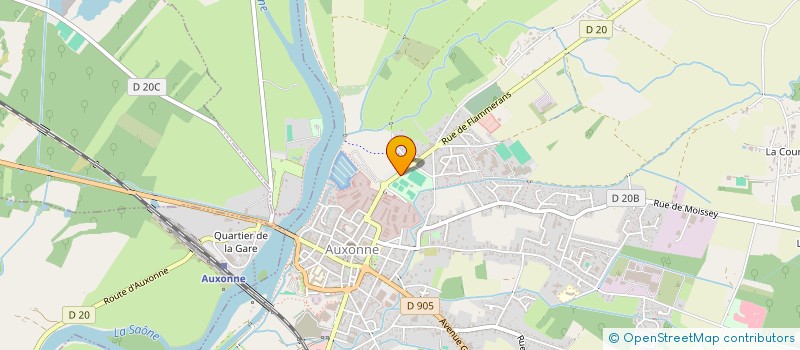 localisation de l'entreprise RADIO FOX à AUXONNE