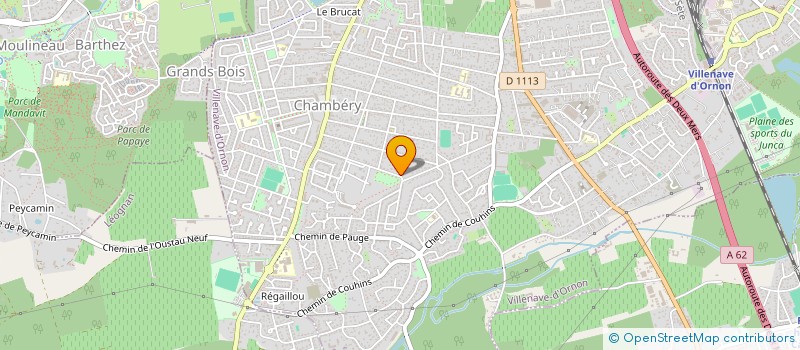 localisation de l'entreprise RADIO FREQUENCE LAZER BORDEAUX  VILLENAVE D ORNON