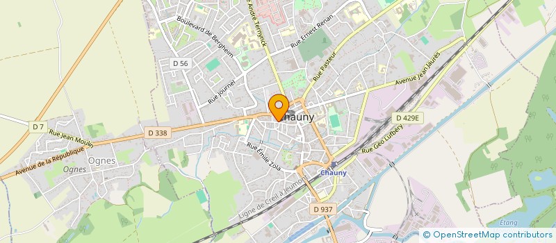 localisation de l'entreprise RADIO FREQUENCE SOUVENIRS  CHAUNY