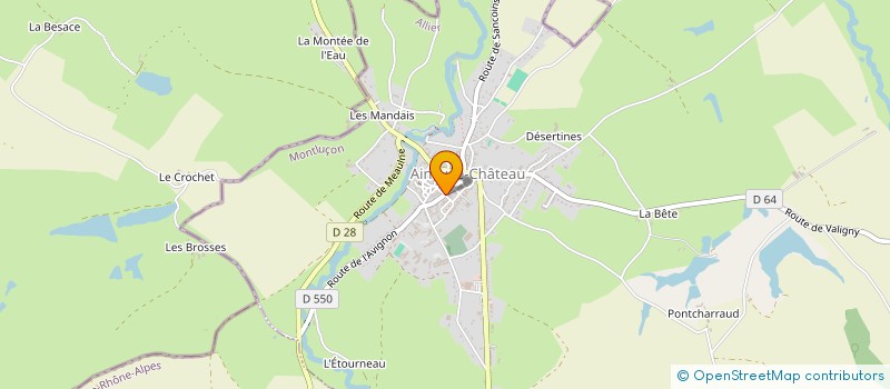 localisation de l'entreprise RADIO FUTAIE à AINAY-LE-CHATEAU