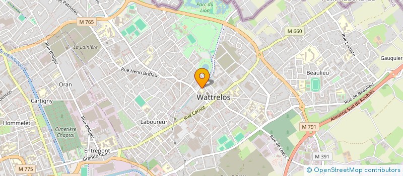 localisation de l'entreprise RADIO GALAXIE à WATTRELOS