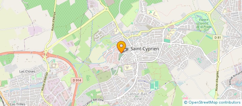 localisation de l'entreprise RADIO GALAXY 66  SAINT-CYPRIEN