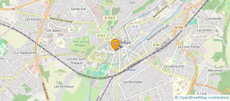 localisation de l'entreprise RADIO GRAND CIEL à DREUX