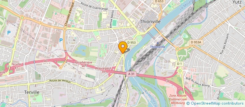 localisation de l'entreprise RADIO GSB à THIONVILLE