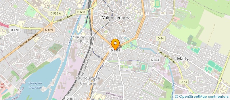 localisation de l'entreprise RADIO HAINAUT-CAMBRESIS  VALENCIENNES