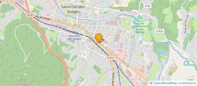 localisation de l'entreprise RADIO HAUTES VOSGES à SAINT-DIE-DES-VOSGES