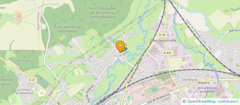 localisation de l'entreprise RADIO HOFF DETENTE  SARREBOURG