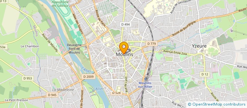 localisation de l'entreprise RADIO JACQUEMART  MOULINS