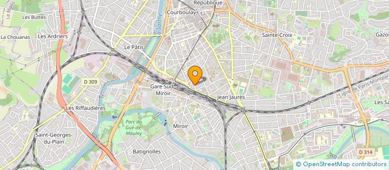 localisation de l'entreprise RADIO JUPITER FM  LE MANS