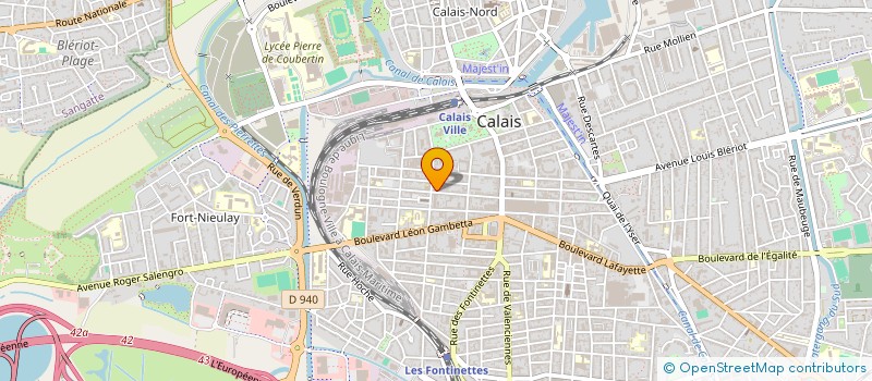 localisation de l'entreprise RADIO LITTORAL à CALAIS