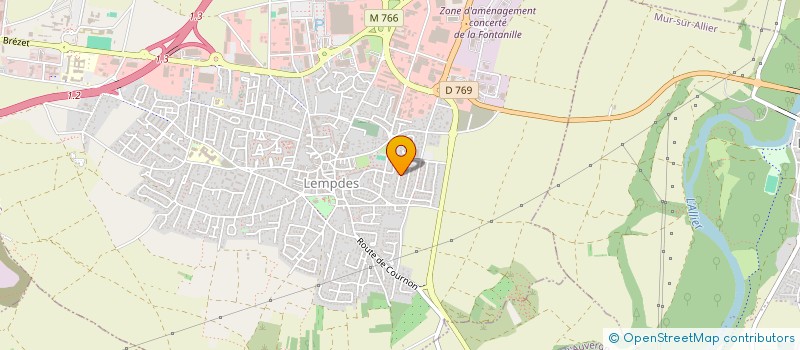 localisation de l'entreprise RADIO-MARS  LEMPDES