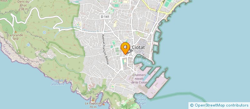 localisation de l'entreprise RADIO MELTING' POT  LA CIOTAT