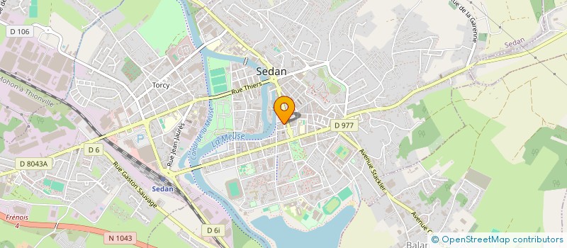 localisation de l'entreprise RADIO MENAGER SERVICE à SEDAN