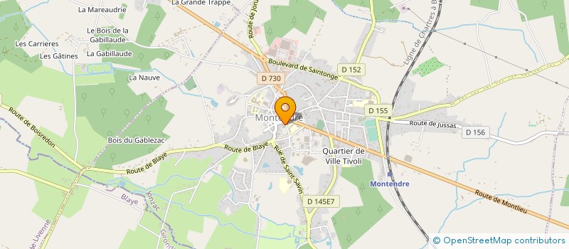localisation de l'entreprise RADIO MONTENDRE SAINTONGE à MONTENDRE