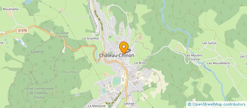 localisation de l'entreprise RADIO MORVAN FORCE 5 à CHATEAU-CHINON (VILLE)