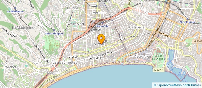 localisation de l'entreprise RADIO NICOISE DE LA CULTURE à NICE
