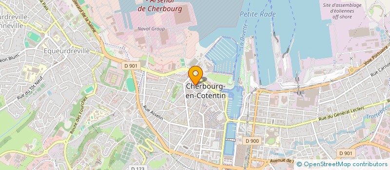 localisation de l'entreprise RADIO NORMANDIE CHERBOURG  CHERBOURG-EN-COTENTIN