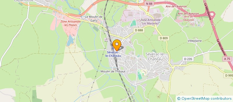 localisation de l'entreprise RADIO ONLYWEB  SEVERAC D'AVEYRON