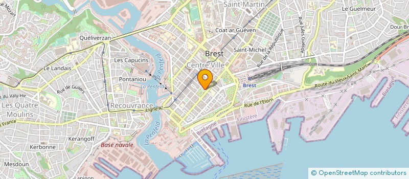 localisation de l'entreprise RADIO PARADIS à BREST