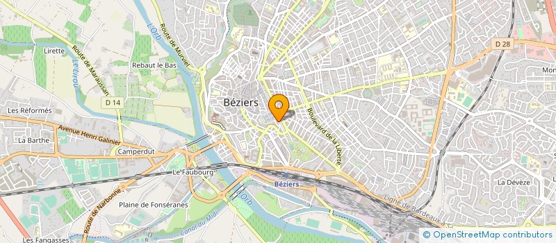 localisation de l'entreprise RADIO PEINARD à BEZIERS