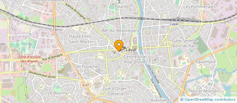 localisation de l'entreprise RADIO PERRINE FM STEREO à LAVAL