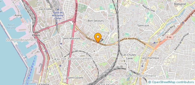 localisation de l'entreprise RADIO PHONO DISTRIBUTION RAPSODIE à MARSEILLE