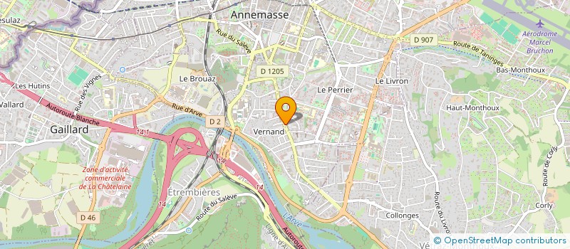 localisation de l'entreprise RADIO PLUS à ANNEMASSE