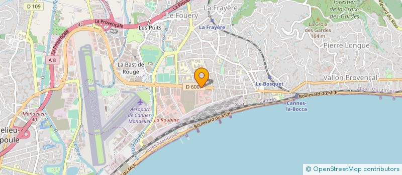 localisation de l'entreprise RADIO PLUS REGIE PUBLICITAIRE à CANNES