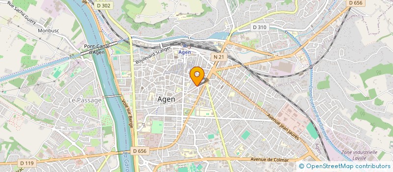 localisation de l'entreprise RADIO PRUNEAU à AGEN
