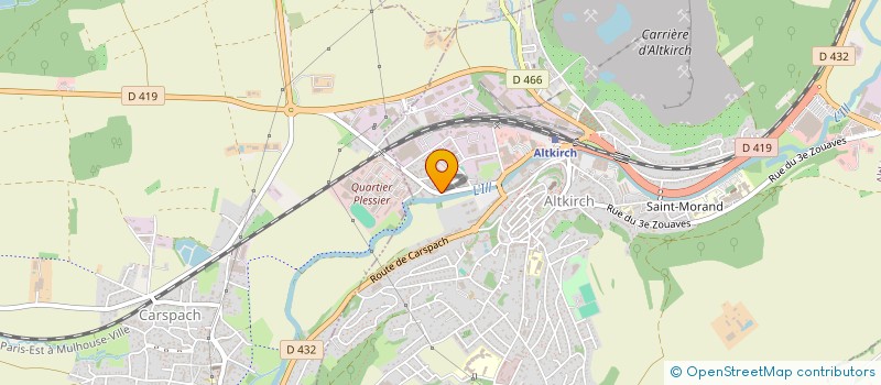 localisation de l'entreprise RADIO QUETSCH  ALTKIRCH